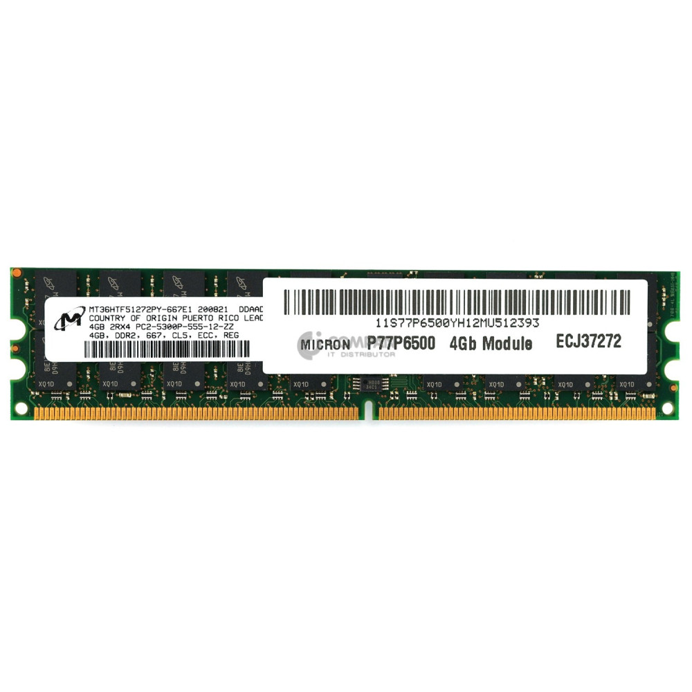 77P6500 IBM DDR2 4GB 2RX4 PC2-5300 667MHZ RDIMM CAS 5-5-5